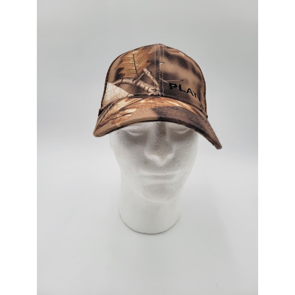 Platt Embroidered Truckers Baseball Hat Cap Camouflage Strap Back Mesh